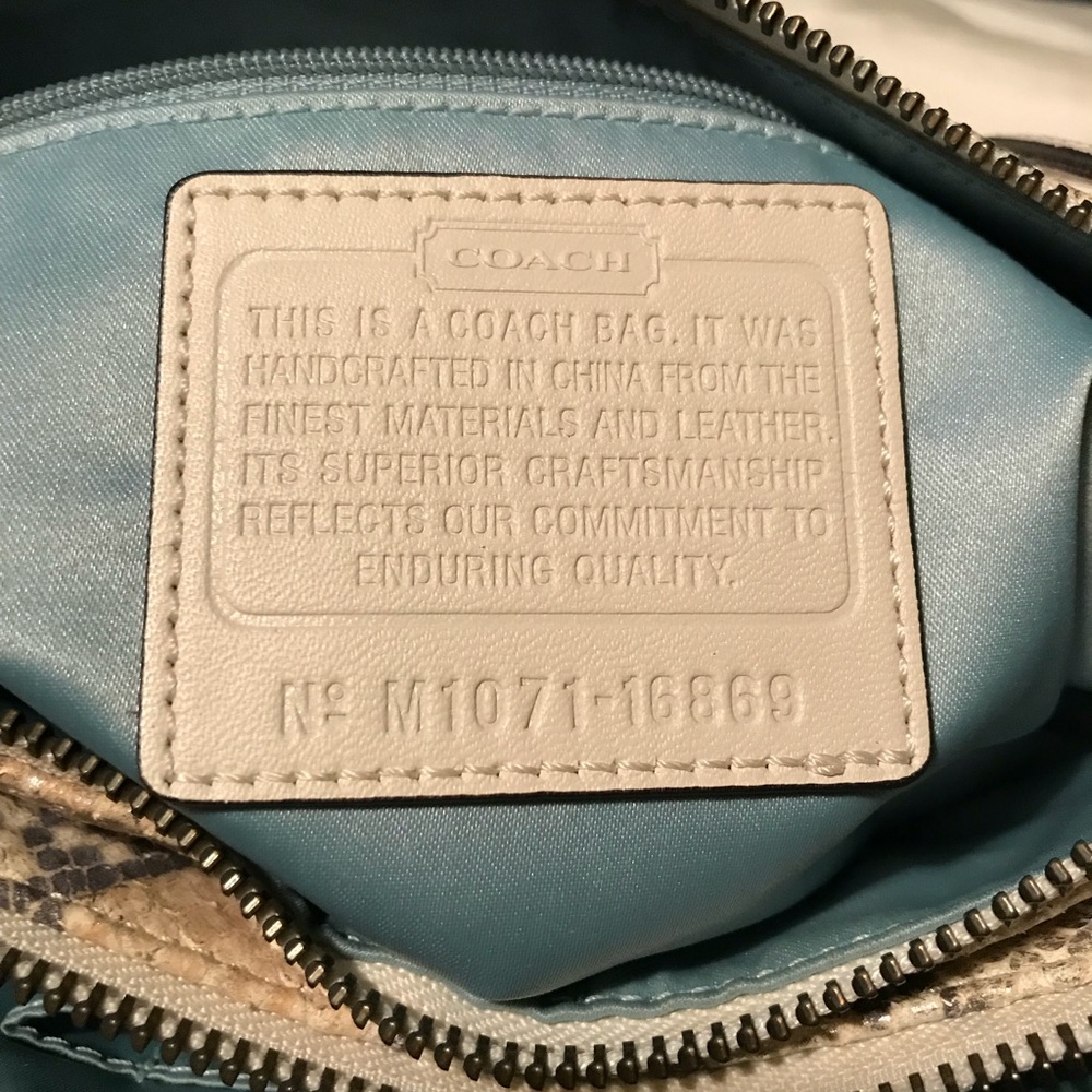 Python Skin Coach Purse - image 3